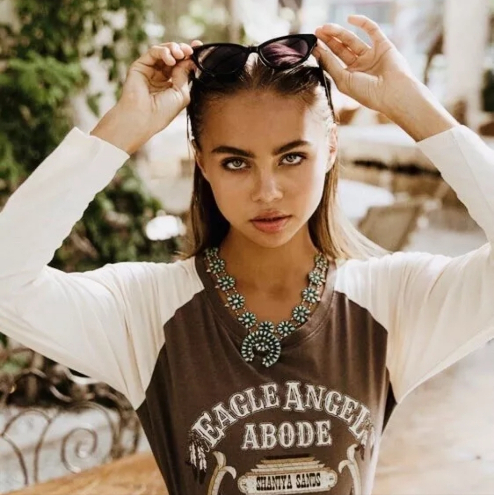 Spell & The Gypsy Eagle Angle Abode Hurricane Valley shirt.     Size: M